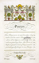 George Bickham Universal Penman 1741 Handwriting Poetry - Panteek Antique Prints