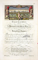 George Bickham Universal Penman 1741 Handwriting Telemachus - Panteek Antique Prints