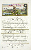 George Bickham Universal Penman 1741 Handwriting Virtue - Panteek Antique Prints