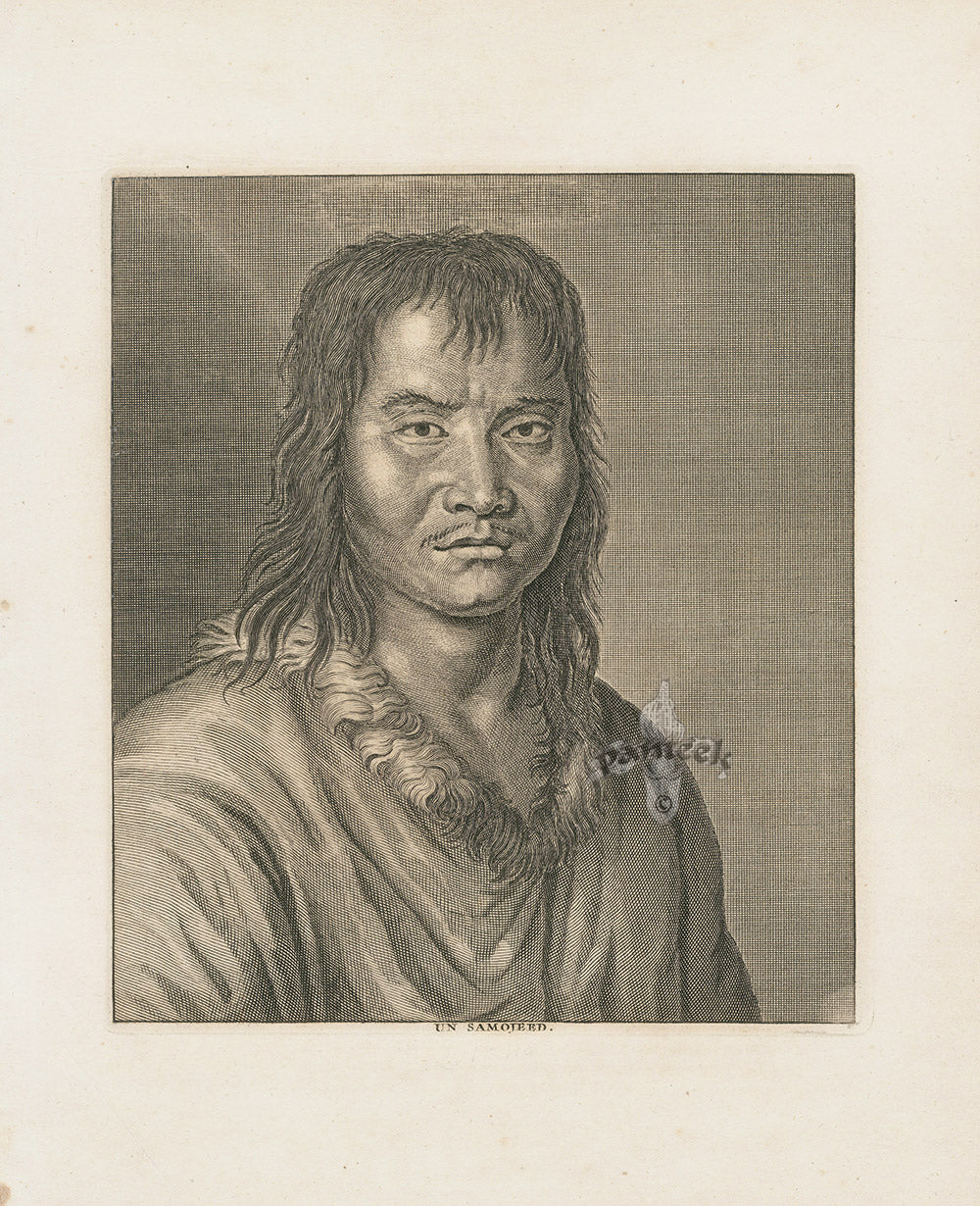 George Edwards Antique Engraving Man of Siberia