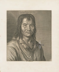 George Edwards Antique Engraving Man of Siberia - Panteek Antique Prints