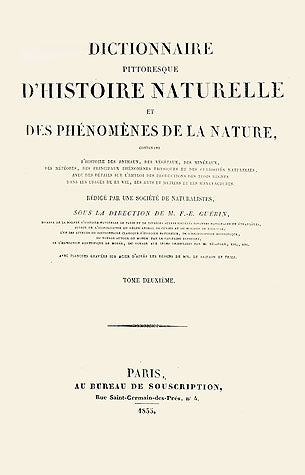 Guerin-Meneville Bird Title Page 1836