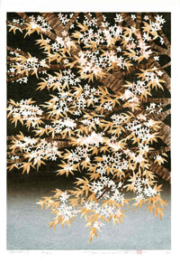Hajime Namiki Gold Tree Sakura - Panteek Antique Prints