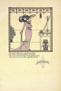 Harrison Pochoir Prints 1913 The Bud of Yesterday - Panteek Antique Prints