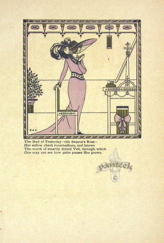 Harrison Pochoir Prints 1913 The Bud of Yesterday