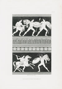 Henry Moses Print Etruscan Vases, Plaques 1820 Battle - Panteek Antique Prints