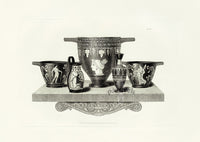 Henry Moses Print Etruscan Vases, Plaques 1820 Bowls & Vases, Portrait - Panteek Antique Prints