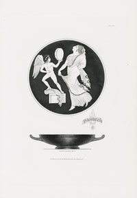 Henry Moses Print Etruscan Vases, Plaques 1820 Eros, Bowl - Panteek Antique Prints