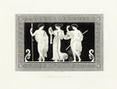 Henry Moses Print Etruscan Vases, Plaques 1820 Plaque, 3 Figures - Panteek Antique Prints