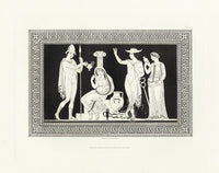 Henry Moses Print Etruscan Vases, Plaques 1820 Plaque, Hermes - Panteek Antique Prints