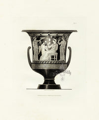 Henry Moses Print Etruscan Vases, Plaques 1820 Vase, Aphrodite - Panteek Antique Prints