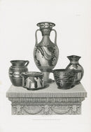 Henry Moses Print Etruscan Vases, Plaques 1820 Vases & Bowls, Portrait - Panteek Antique Prints