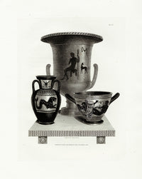 Henry Moses Print Etruscan Vases, Plaques 1820 Vases, Sea monster - Panteek Antique Prints