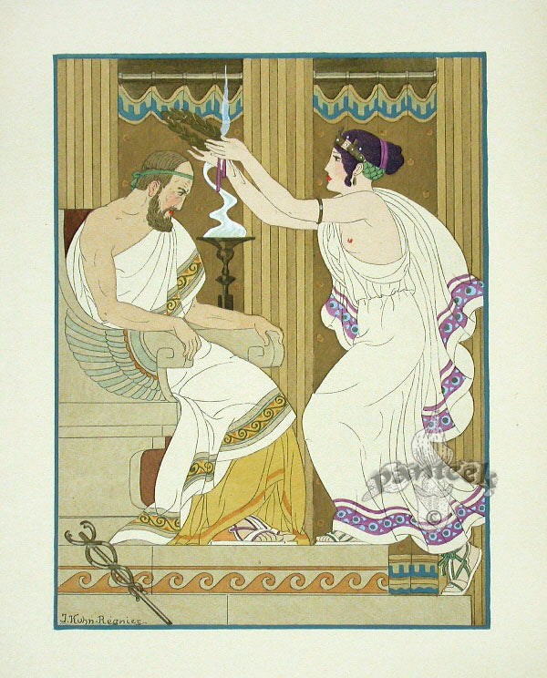 Hippocrates Art Deco Medical Prints 1932 Crown of Laurels