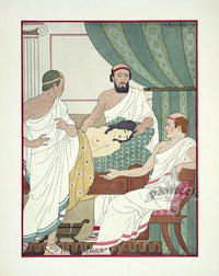 Hippocrates Art Deco Medical Prints 1932 Grand Rounds - Panteek Antique Prints