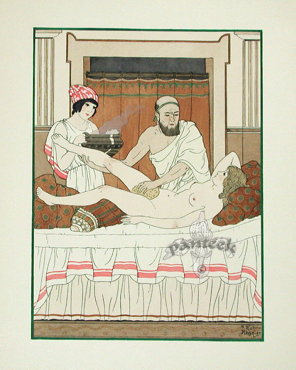 Hippocrates Art Deco Medical Prints 1932 Sponge Bath