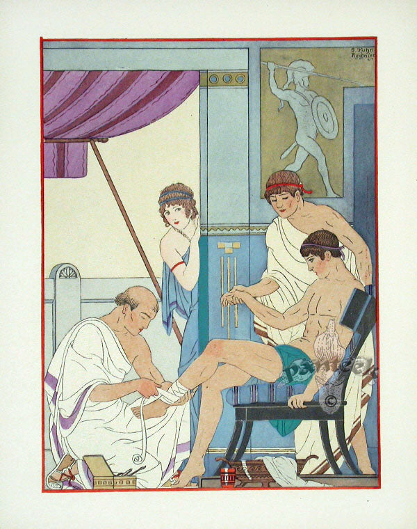 Hippocrates Art Deco Medical Prints 1932 Wounded Warrior