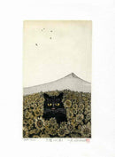 Hiroto Norikane Black Cat Summer - Panteek Antique Prints