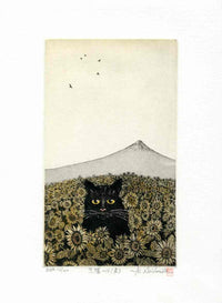Hiroto Norikane Black Cat Summer - Panteek Antique Prints