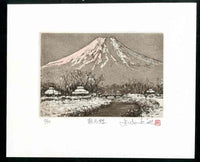 Hiroto Norikane Mt. Fuji, Oshino in the Morning - Panteek Antique Prints