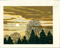 Japanese Night Scene Masao Ido Drama of the Lights - Panteek Antique Prints