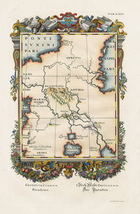 Johann Scheuchzer Copper Engraving Paradise - Panteek Antique Prints