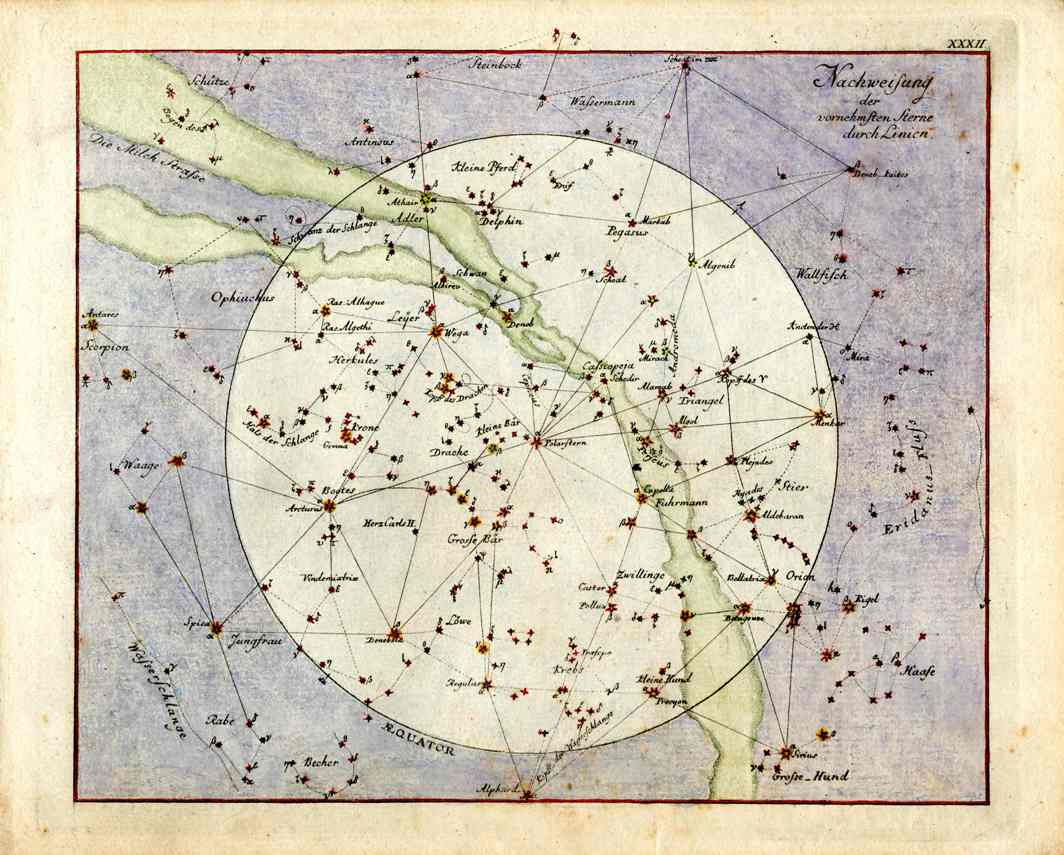 John Flamsteed Celestial Atlas Original Astrological Prints 1776 Star Map