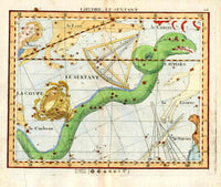 John Flamsteed Celestial Atlas Original Astrological Prints 1776 Virgo, Cancer - Panteek Antique Prints