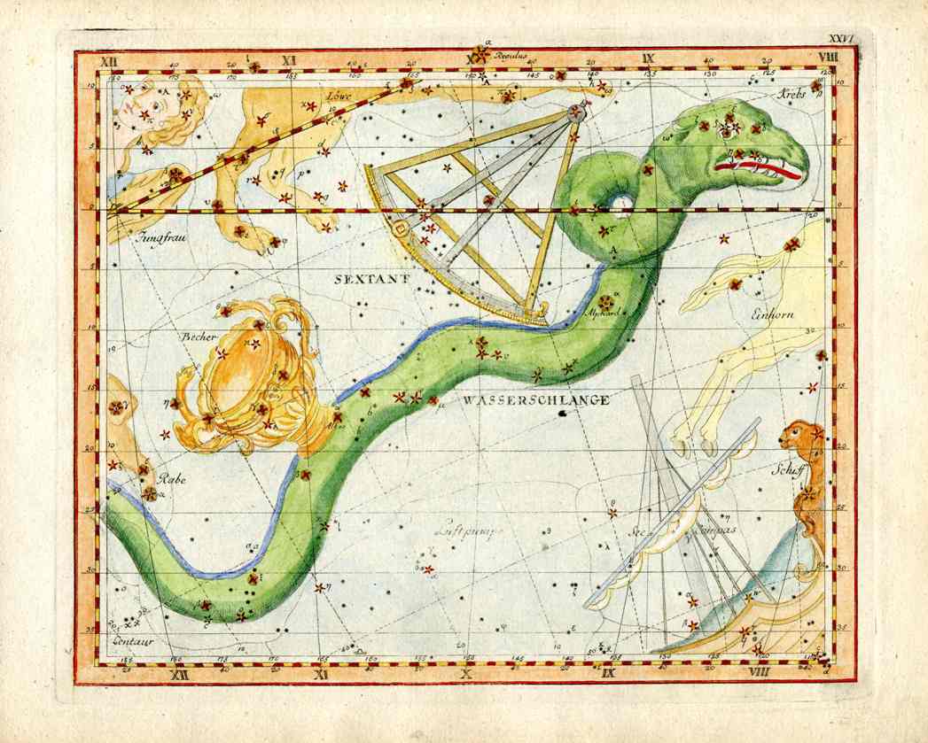 John Flamsteed Celestial Atlas Original Astrological Prints 1776 Virgo, Leo