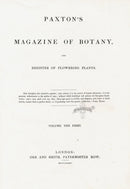 Joseph Paxton Antique Botanical Print 1834 Title Page V. 1 - Panteek Antique Prints