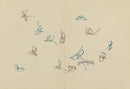 Kamisaka Sekka 1st Edition Blue, Brown Butterflies - Panteek Antique Prints
