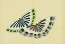 Kamisaka Sekka 1st Edition Blue, Green, White, Grey Butterflies - Panteek Antique Prints