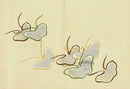 Kamisaka Sekka 1st Edition Brown, Green, Beige, Silver Butterflies - Panteek Antique Prints