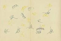 Kamisaka Sekka 1st Edition Yellow, Blue Butterflies - Panteek Antique Prints