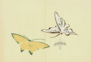 Kamisaka Sekka 1st Edition Yellow, Green, Brown Butterflies - Panteek Antique Prints