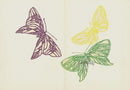 Kamisaka Sekka 1st Edition Yellow, Green, Purple Butterflies - Panteek Antique Prints