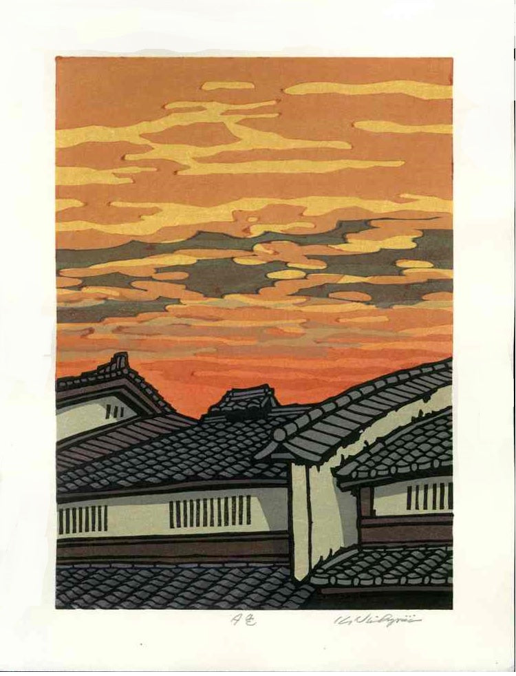 Katsuyuki Nishijima Color of Evening Woodblock Print