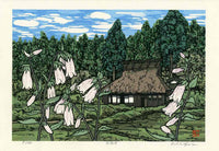 Katsuyuki Nishijima House in Village in Spring - Panteek Antique Prints