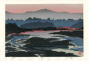 Katsuyuki Nishijima Lake in Evening - Panteek Antique Prints