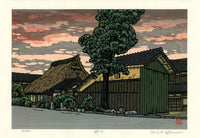 Katsuyuki Nishijima Street in Twilight - Panteek Antique Prints