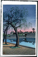 Kawase Hasui Sunset Glow Otemon Gate Imperial Palace - Panteek Antique Prints