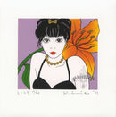 Kimiko Kojima Woman with Orange Lily - Panteek Antique Prints