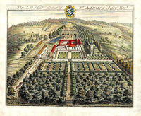 Kip State Gloucestershire Hull Hill, Seat of Sir Edward Fust Bar - Panteek Antique Prints