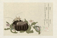 Kitagawa Utamaro Ehon Mushi Insects Giant Katydid - Panteek Antique Prints