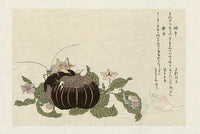 Kitagawa Utamaro Ehon Mushi Insects Giant Katydid - Panteek Antique Prints