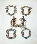 Knight Heraldry Designs 1855 Soldier, Archer - Panteek Antique Prints