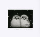 Koji Ikuta Two Small Muku Muku Owls - Panteek Antique Prints