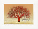 Kunio Kaneko Red Red Tree 2 - Panteek Antique Prints