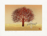 Kunio Kaneko Red Red Tree - Panteek Antique Prints