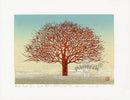 Kunio Kaneko Red Red Tree and Blue Blue Sky - Panteek Antique Prints